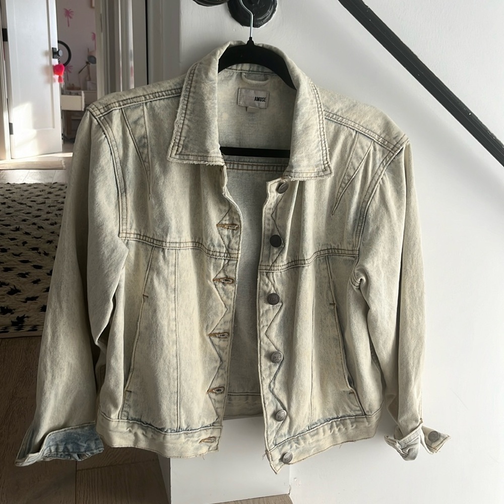 Amuse Society Light Wash Denim Jacket